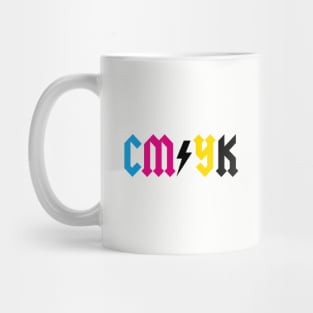 CMYK Rock graphic designer printer printing colors Mug